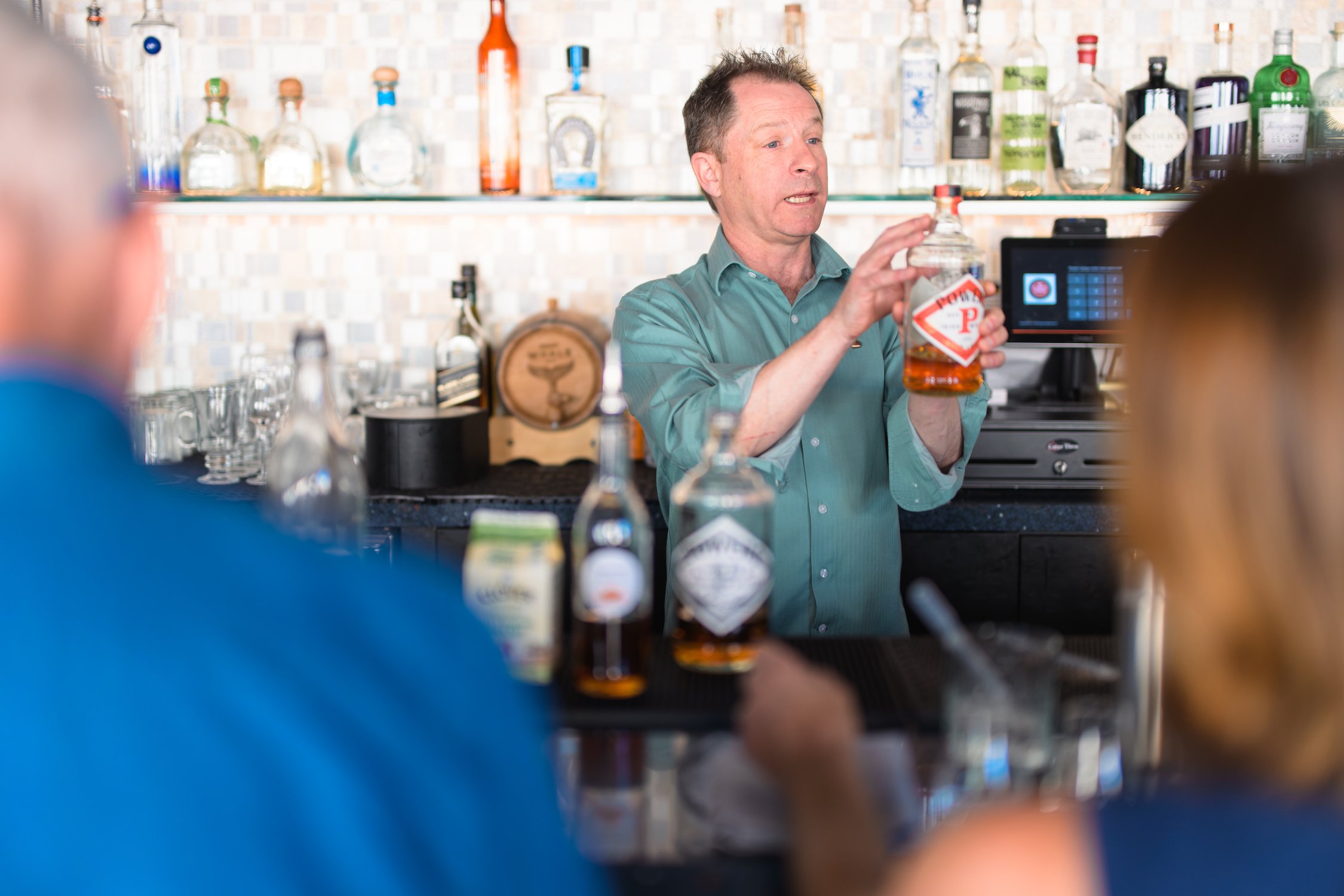 Andrew Healy in action during the Irish Coffee Masterclass & Whiskey Tasting Experience