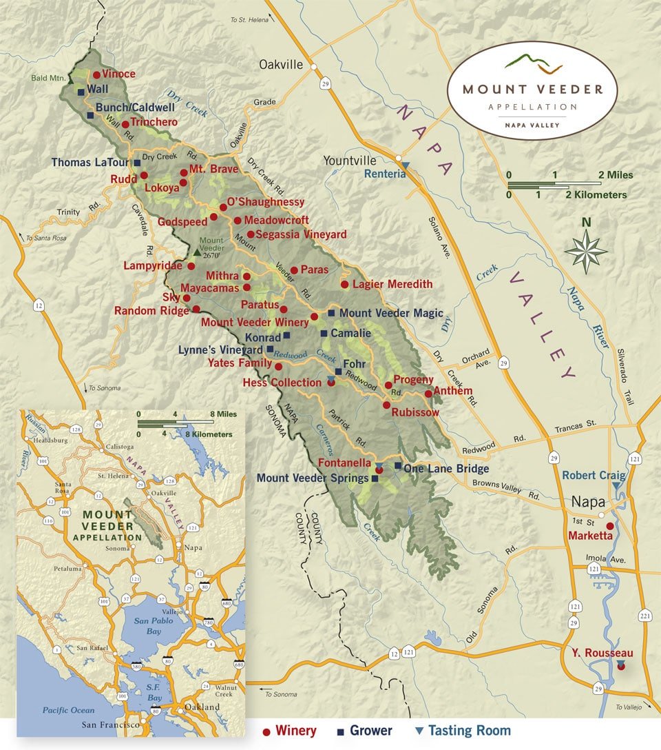 Mount Veeder Map