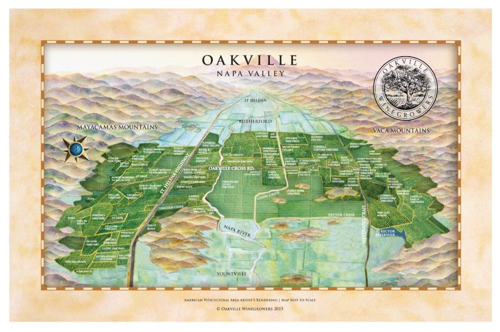 Oakville AVA Map