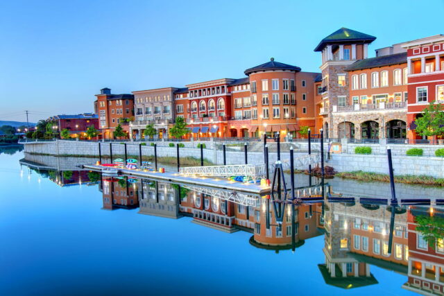 Napa City wine tour — downtown riverfront with wine bars, live music, and fine dining in the heart of Napa Valley.
