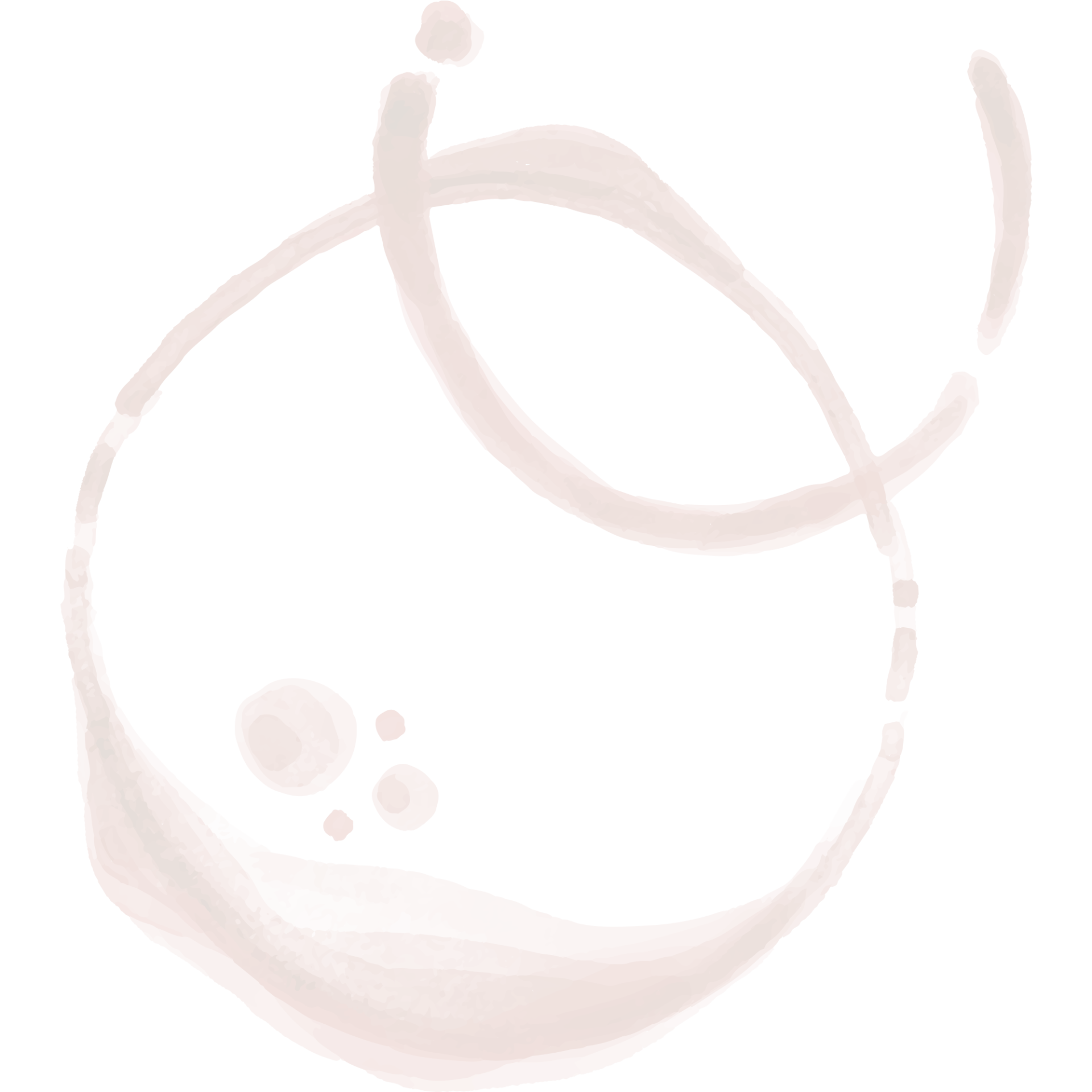 Abstract watercolor Christian fish symbol